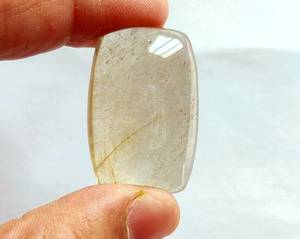 Accessoires de bijoux à bricoler soi-même haute qualité 100% cabochons naturels Quartz rutile doré pierre précieuse de guérison à prix d'usine vente en gros - Product Image 2