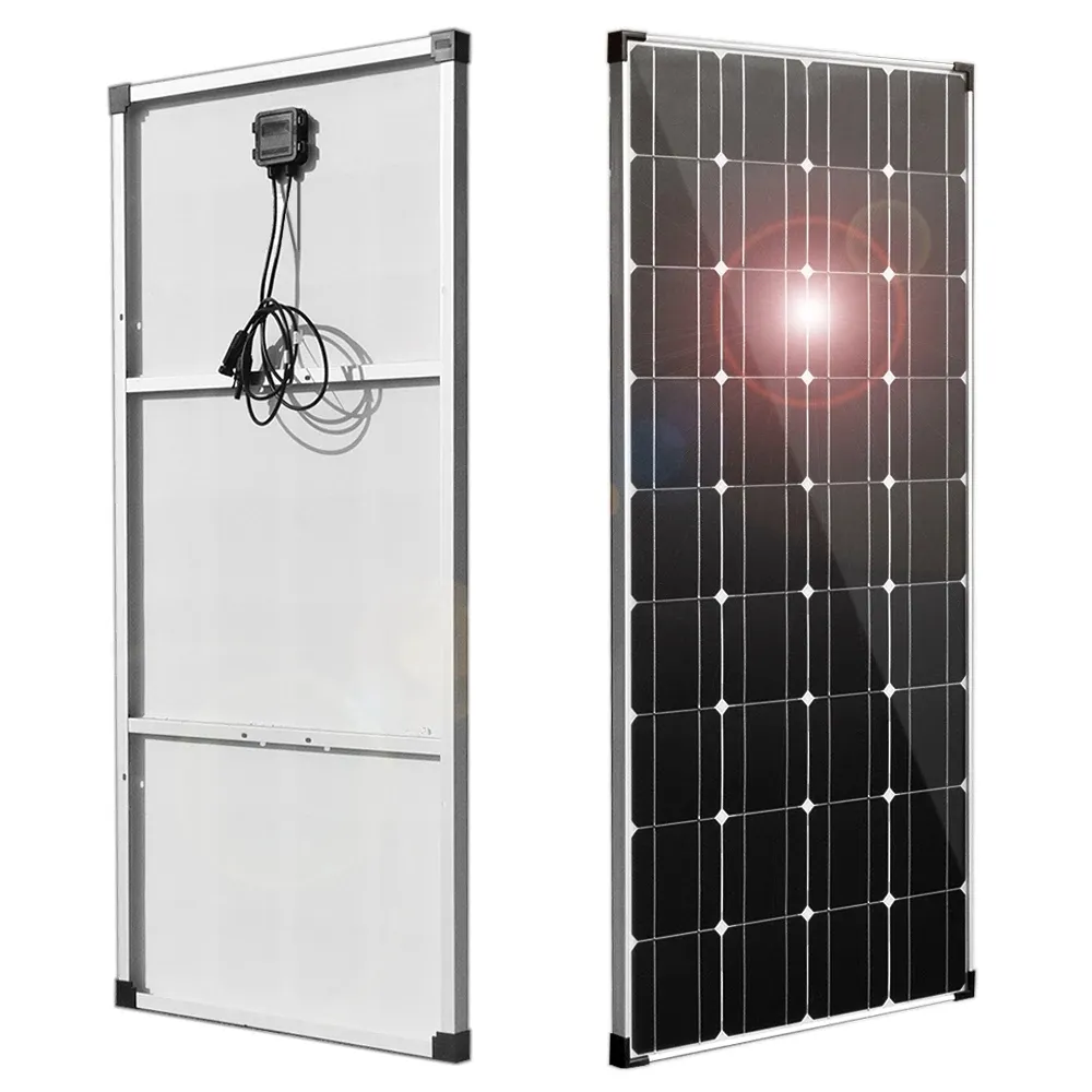 アルミニウムフレーム12vバッテリー太陽光発電パネルシステム家庭用バルコニーパワーキャンピングカールーフ1500w1000wソーラーパネル