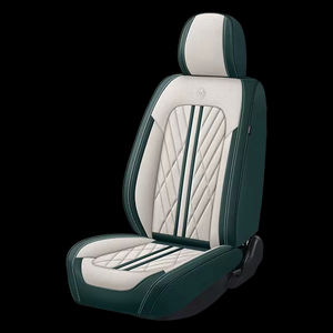 Tam Napa deri 5D araba koltuğu kapakları gri siyah yanmaz suya dayanıklı evrensel boyutu tam Set İç dekoratif Accord - Product Image 6