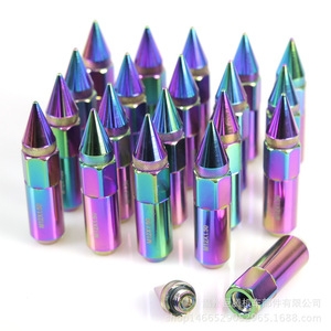 น็อตล้ออะลูมิเนียมอัลลอยด์ M12x1.5 M12x1.25 สีทองทรงกระสุน สำหรับอัพเกรดล้อรถยนต์ - Product Image 5