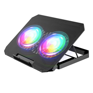 Refroidisseur d'<span class=keywords><strong>ordinateur</strong></span> <span class=keywords><strong>portable</strong></span> réglable d'occasion avec deux ventilateurs de 6 <span class=keywords><strong>pouces</strong></span>, alimenté par USB, <span class=keywords><strong>support</strong></span> à angle libre, <span class=keywords><strong>support</strong></span> de téléphone, pour <span class=keywords><strong>ordinateur</strong></span> <span class=keywords><strong>portable</strong></span> de 14/<span class=keywords><strong>15</strong></span> <span class=keywords><strong>pouces</strong></span>, USB 5V - Product Image 2