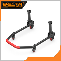 BELTA nouvellement universel pliable moto chariot arrière Paddock Stand Support 360 degrés Rotation KPS-M20U-4R