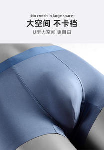 Boxers en modal pour homme, respirants, tricotés, personnalisés, avec taille mi-haute sans couture, sous-vêtements personnalisés - Product Image 6