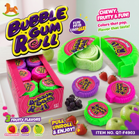 Chewing-gum aux saveurs fruitées délicieuses, 10 grammes, enroulé dans un contenant en plastique, vente en gros