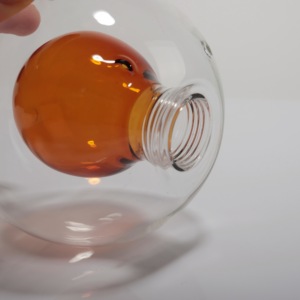 Borosilicate 3.3 OEM Trung Quốc nhà sản xuất mẫu miễn phí làm bằng tay màu hổ phách G9 Chủ Đề Bóng đèn bảng ánh sáng bóng râm cho trang trí nội thất - Product Image 5