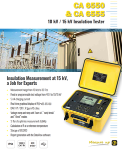 เครื่องทดสอบความต้านทานฉนวน Chauvin Arnoux C.a6550 รุ่น 10Kv Ca6550 CA 6550 Ca Meter เครื่องทดสอบฉนวน ทดสอบความต้านทานฉนวน - Product Image 4