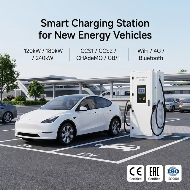 EVSE Source Manufacturer 120kW Low Noise DC Charger 380V Dual Gun EV Charging Station for Electric Car Emergency Charging