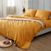 Luxe 100% bambou Lyocell tissu imprimé draps de lit plats Queen Size