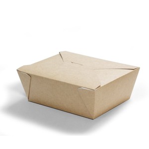 Caja de Embalaje de Alimentos de Papel Kraft de Entrega Rápida, Caja Bento Desechable Reciclable con Logotipo Personalizado para Venta al por Mayor FB - Product Image 1