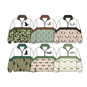 Pre-Vendita: <span class=keywords><strong>Felpa</strong></span> con <span class=keywords><strong>Zip</strong></span> a Quarto per Bambini con Stampa di Animali Selvatici - Product Image 1