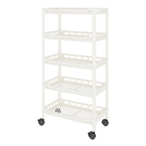 <b>Kitchen</b> <b>Storage</b> Rack Multi Layer Plastic Mobile With Wheels For Food Organization In <b>Kitchen</b> - Product Image 5