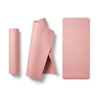 Accesorios de Yoga y Pilates, Tapete de Yoga Morandi de TPE, Cuero PU, NBR, Color Personalizado OEM, Tapete de Fitness Estético para Estudio de Pilates