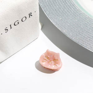 Mignon mini clip à <span class=keywords><strong>cheveux</strong></span> en forme de visage de chat noir pour femmes, pince à <span class=keywords><strong>cheveux</strong></span> pour enfants, accessoires pour <span class=keywords><strong>cheveux</strong></span>, acétate dégradable, petites pinces à <span class=keywords><strong>cheveux</strong></span> pour filles - Product Image 3