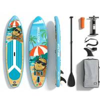 Planche à pagaie gonflable ODM pour chaîne de magasins de proximité, 305*81*15CM, pour affichage saisonnier événementiel
