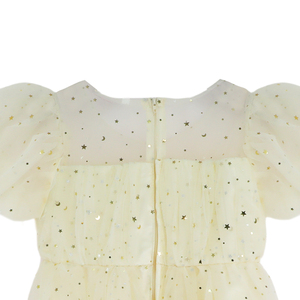 Abiti Estivi Personalizzabili per Bambine 2-14 Anni, in Tulle a Strati con Maniche Corte, Traspiranti <span class=keywords><strong>e</strong></span> Decorati con Paillettes, Stile Principessa - Product Image 4