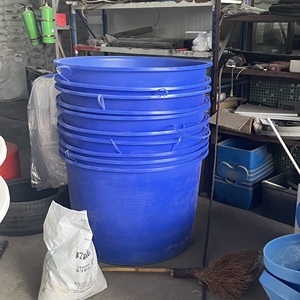 Grand Fermenteur Vertical Rond en Plastique de Qualité Alimentaire à Couvercle Ouvert pour Pickles, Grands Barils d'Eau à Vendre - Product Image 1