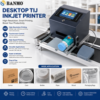 Imprimante à jet d'encre TIJ de bureau haute précision BANMO, écran tactile HD, imprimante intelligente pour numéros de lot et codes QR, adaptée aux sacs en plastique