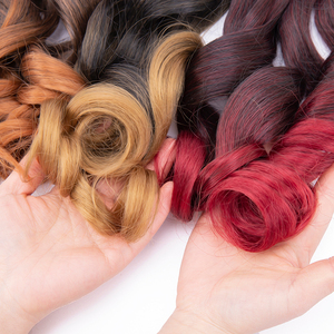 En Gros Cheveux Bouclés en Spirale pour Femmes Africaines, Tresses Bouclées à la Française, Extensions de Cheveux Synthétiques Ondulés et Souples pour Tressage - Product Image 2