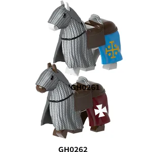 GH0261 GH0262 kudüs savaşı Tripoli savaşı atı şövalyeleri ortaçağ eğitim yapı taşları çocuklar toplamak oyuncaklar Juguetes