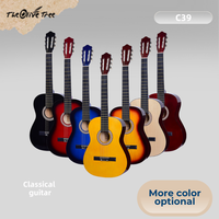Cheap Beginner Student Linden Wood 39 Inch Classical Guitar