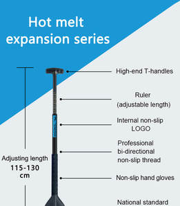 IDBF approuvé pleine fibre de carbone <span class=keywords><strong>Dragon</strong></span> bateau palettes léger réglable Drachenboot Paddel Cm130 produit de divertissement sportif - Product Image 2
