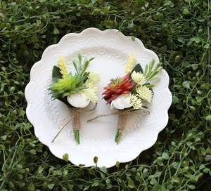 Corsage succulent artificiel ensemble <span class=keywords><strong>de</strong></span> fleurs <span class=keywords><strong>de</strong></span> poignet pour mariage - Product Image 2