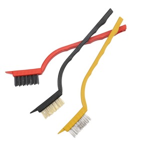 Ensemble de 3 brosses de nettoyage pour cuisinière à gaz, avec poils en fil d'acier, outil de cuisine multifonctionnel pour l'élimination de la rouille sur la plaque de cuisson et la hotte - Product Image 1