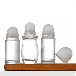 30ml 1oz Empty Refillable Glass Roll-on Bottle Deodorant Vial with Plastic Roller Ball Portable Travel Storage bottles