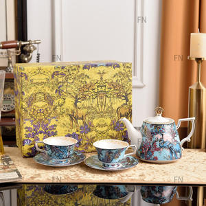 European Luxury Animal Patterned Porcelain Tea Set Hot Selling Ceramic Collection - Product Image 5