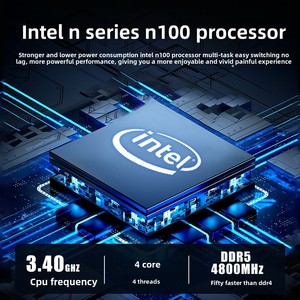 Mini PC con Dual LAN 3 HD Display 8G <span class=keywords><strong>RAM</strong></span> 128G SSD N100 Procesador Intel para Office Home Student en AU y US Plugs - Product Image 5