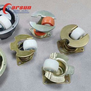 Stahl Air Cargo <span class=keywords><strong>Caster</strong></span> Wheel 58mm Nylon Doppel kugellager platte Rollen mit Zehen schutz drehbar OEM anpassbar - Product Image 4