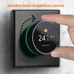 Thermostat programmable numérique Thermostat intelligent de bouton de Tuya Wifi de pièce pour le chauffage par le sol