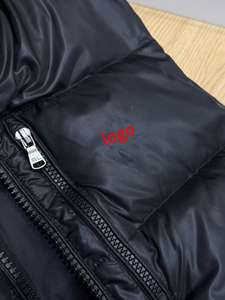 Классический мужской жилет-пуховик без рукавов с вышивкой, водоотталкивающий, дизайнерский, зимний, черный - Product Image 4