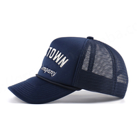 Gorra Trucker Personalizada de 5 Paneles con Perfil Medio - Estilo y Rendimiento, Ajustable, Unisex, para Playa, Hip Hop, Lona, Malla, 100% Poliéster