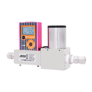 Promotion : Contrôleur de débit massique de gaz LCD en acier inoxydable, personnalisable, pour faibles débits d'air/oxygène, débitmètres d'eau et d'huile, OEM - Product Image 1