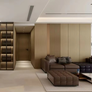 خزانة تخزين فاخرة مثبتة على الحائط لغرفة المعيشة من ميلينكو، أثاث للمدخل، رف أحذية، خزائن مخصصة، خزائن عرض عصرية - Product Image 2