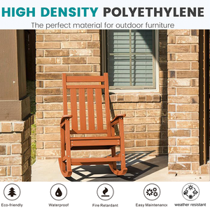 Qualité supérieure Patio Plage Moderne HDPE Adirondack Chaise Chaise berçante Jardin Parc Extérieur Mobilier Chaises - Product Image 2