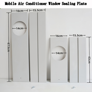 Placas de sellado de CA universales para unidades exteriores Kit de <span class=keywords><strong>ventana</strong></span> de fácil instalación para aires acondicionados portátiles para el hogar Fuente de alimentación manual - Product Image 4