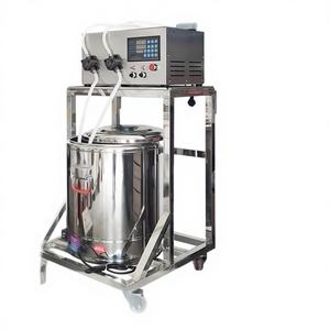 Machine de remplissage semi-automatique en acier inoxydable avec pompe pour cire liquide chaude, fabrication de bougies, beurres parfumés et bougies aromatiques - Product Image 1