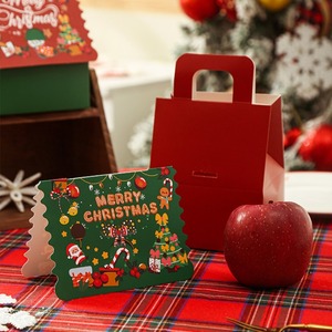 <b>Christmas</b> Apple <b>Gift</b> <b>Boxes</b> with Handle Printed Treat <b>Boxes</b> for Holiday Party - Product Image 6
