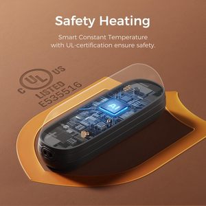 2 Pack UT2s Magnetic Rechargeable Mini Electric Hand Warmers Overheat Protection 5200mAh Portable Pocket USB-C Split <strong>Heater</strong> - Product Image 2