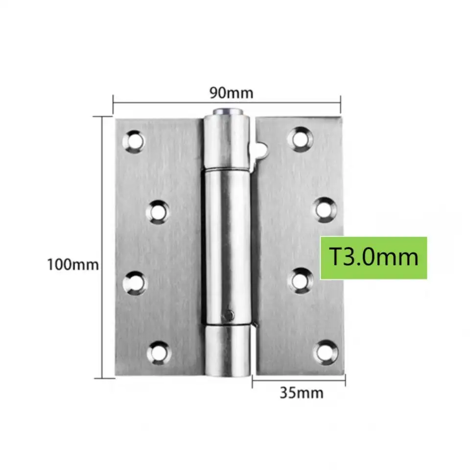 Bisagra de resorte personalizada, bisagra de cierre automático para puertas y ventanas de armario, la mejor calidad
