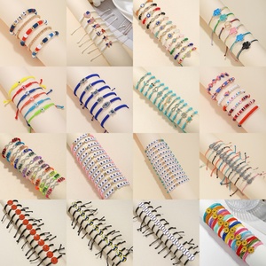 New Fashion Jewelry Colorful Handmade Woven Bracelet Thread Wrap Simple Rope Braided Bracelet Friendship Bracelets - Product Image 6