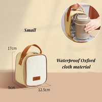 Boîte à lunch thermique sous vide en acier inoxydable 304 avec sac isotherme, compatible micro-ondes, portable pour enfants et adultes