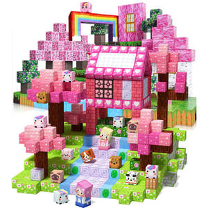 Nouveau <span class=keywords><strong>Jeu</strong></span> de Construction Créatif avec Cubes et Blocs Magnétiques à Monter Soi-Même, <span class=keywords><strong>Arbre</strong></span> Sakura, Jouet Éducatif Sensoriel Montessori STEM pour Fille et Enfant - Product Image 1