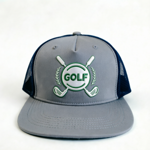 Casquettes de camionneur à visière plate imprimées, casquettes de golf personnalisées à 5 panneaux, casquettes de baseball à fermeture snapback, fabriquées au Vietnam - Product Image 4
