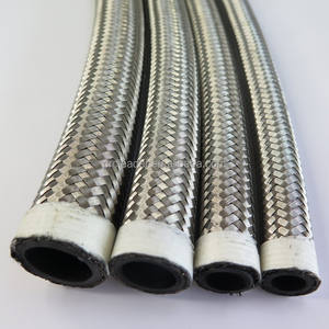 Raccords de conduite de carburant de course tressés en acier inoxydable SAE J1532 6An 8An 10An NBR et EPDM avec tuyau de refroidisseur d'huile de renfort de fil d'acier - Product Image 3