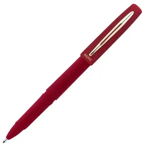 حار بيع الأحمر البلاستيك هلام القلم القرطاسية طالب مكتب لوازم مخصص شعار مخصص 0.7 مللي متر المطاط مربع هلام القلم