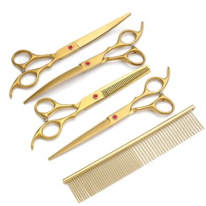 IC-70B çok renkli Pet makas kesme Pet makas köpekler Pet bakım makas seti - Product Image 5