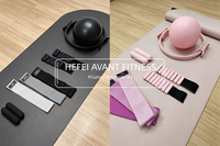 Kit d'accessoires de Pilates unisexe avec logo personnalisé, bande de résistance en tissu, Magic Circle, bloc de yoga, anneau de Pilates